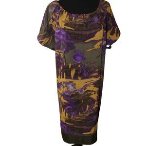 Simply Vera Vera Wang Women Green Casual Dress Size XL EUC Comfy Classy Cozy